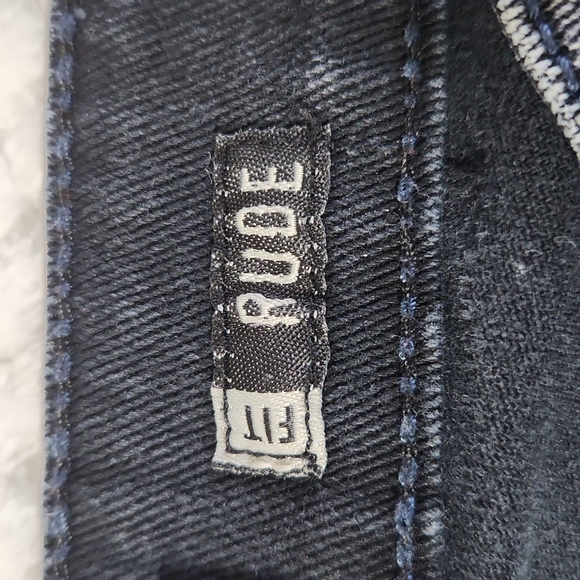 SOCIAL COLLISION WOMENS JEANS RUDE FIT SIZE  28×32 WASHED BLACK DENIM - Picture 5 of 11